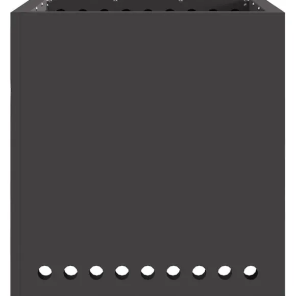 vidaXL Fire Pit Black 48 x 48 x 50 cm Cold-rolled steel