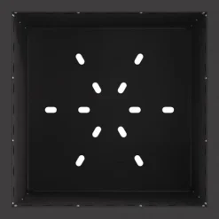 vidaXL Fire Pit Black 48 x 48 x 50 cm Cold-rolled steel