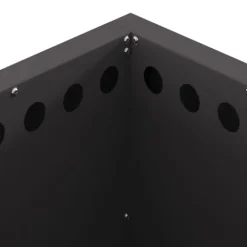 vidaXL Fire Pit Black 48 x 48 x 50 cm Cold-rolled steel