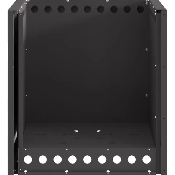 vidaXL Fire Pit Black 48 x 48 x 50 cm Cold-rolled steel