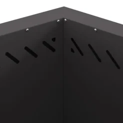 vidaXL Fire Pit Black 58 x 58 x 51 cm Cold-rolled steel