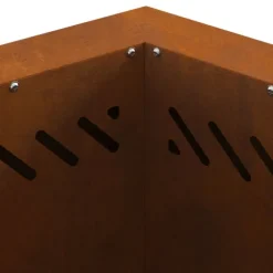 vidaXL Fire Pit Brown 48 x 48 x 51 cm Weathering steel