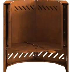 vidaXL Fire Pit Brown 48 x 48 x 51 cm Weathering steel