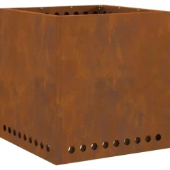 vidaXL Fire Pit Brown 48 x 48 x 50 cm Weathering steel