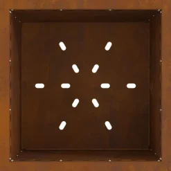 vidaXL Fire Pit Brown 48 x 48 x 50 cm Weathering steel