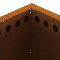 vidaXL Fire Pit Brown 48 x 48 x 50 cm Weathering steel