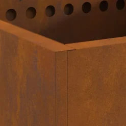 vidaXL Fire Pit Brown 48 x 48 x 50 cm Weathering steel