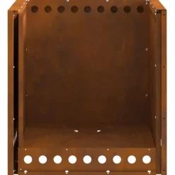 vidaXL Fire Pit Brown 48 x 48 x 50 cm Weathering steel