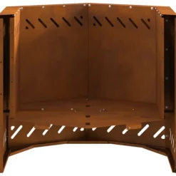 vidaXL Fire Pit Brown 58 x 58 x 51 cm Weathering steel