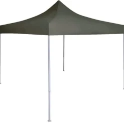 vidaXL foldbart festtelt 2 x 2 m stål antracitgrå - Festtelte & havepavilloner