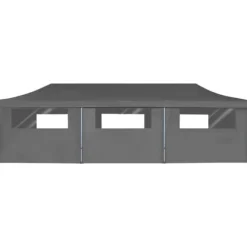 vidaXL foldbart pop op-festtelt med 8 sidevægge 3 x 9 m antracitgrå - Festtelte & havepavilloner