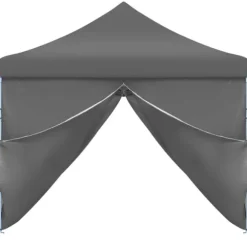 vidaXL foldbart pop op-festtelt med 8 sidevægge 3 x 9 m antracitgrå - Festtelte & havepavilloner