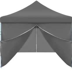 vidaXL foldbart pop op-festtelt med 8 sidevægge 3 x 9 m antracitgrå - Festtelte & havepavilloner
