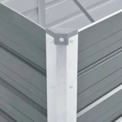 vidaXL forhøjet plantekasse 240x80x45 cm galvaniseret stål grå - Plantekrukker