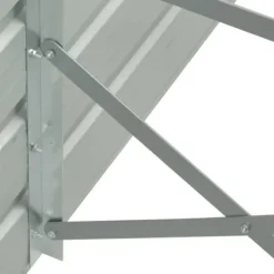 vidaXL forhøjet plantekasse 480x80x77 cm galvaniseret stål grøn - Plantekrukker