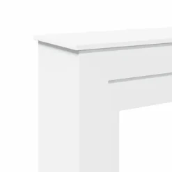 vidaXL forsats til pejs 90x30x90 cm konstrueret træ hvid