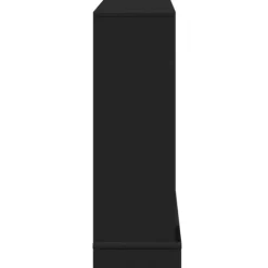 vidaXL forsats til pejs 100x30x87,5 cm konstrueret træ sort