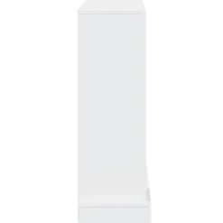 vidaXL forsats til pejs 100x30x87,5 cm konstrueret træ hvid
