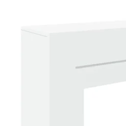vidaXL forsats til pejs 100x30x87,5 cm konstrueret træ hvid