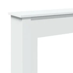 vidaXL forsats til pejs 75x20x87,5 cm konstrueret træ hvid
