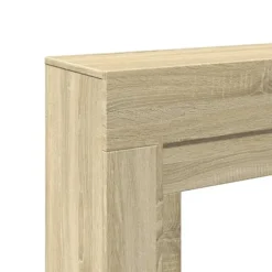 vidaXL forsats til pejs 100x30x87,5 cm konstrueret træ sonoma-eg