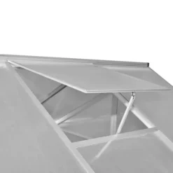 vidaXL forstærket drivhus med bundramme 4,6 m² aluminium - Drivhuse