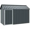 vidaXL Fuglebur Antracit 215 x 112 x 141 cm Galvaniseret stål