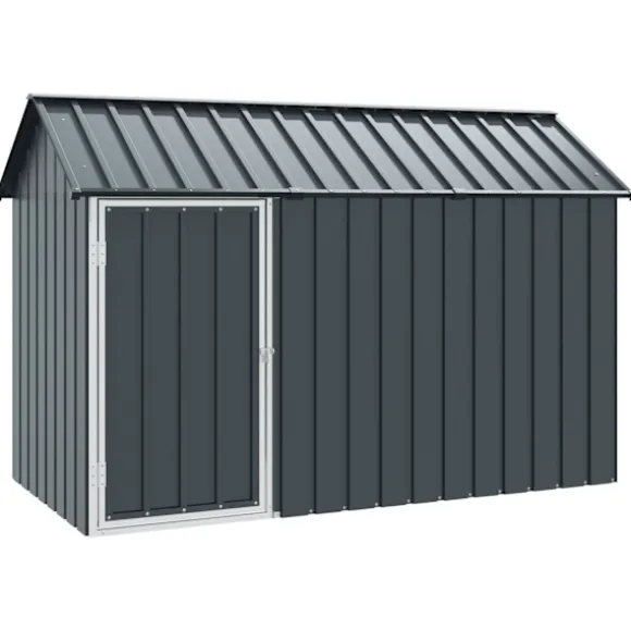 vidaXL Fuglebur Antracit 215 x 112 x 141 cm Galvaniseret stål