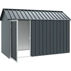 vidaXL Fuglebur Antracit 215 x 112 x 141 cm Galvaniseret stål