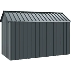 vidaXL Fuglebur Antracit 215 x 112 x 141 cm Galvaniseret stål