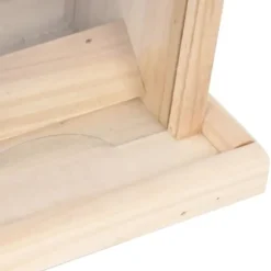 vidaXL fuglefoderautomater 4 stk. fyrretræ - Foderautomater til fugle