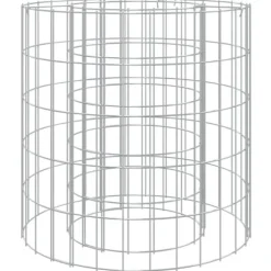 vidaXL gabion-bålkurv Ø 50 cm galvaniseret jern - Ildsteder