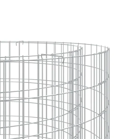vidaXL gabion-bålkurv Ø 50 cm galvaniseret jern - Ildsteder