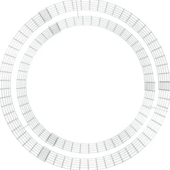 vidaXL gabion-bålkurv Ø 100 cm galvaniseret jern - Ildsteder