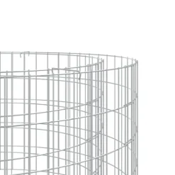 vidaXL gabion-bålkurv Ø 100 cm galvaniseret jern - Ildsteder