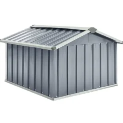 vidaXL garage til robotplæneklipper 92x97x63 cm galvaniseret stål grå - Skure & Redskabsskure