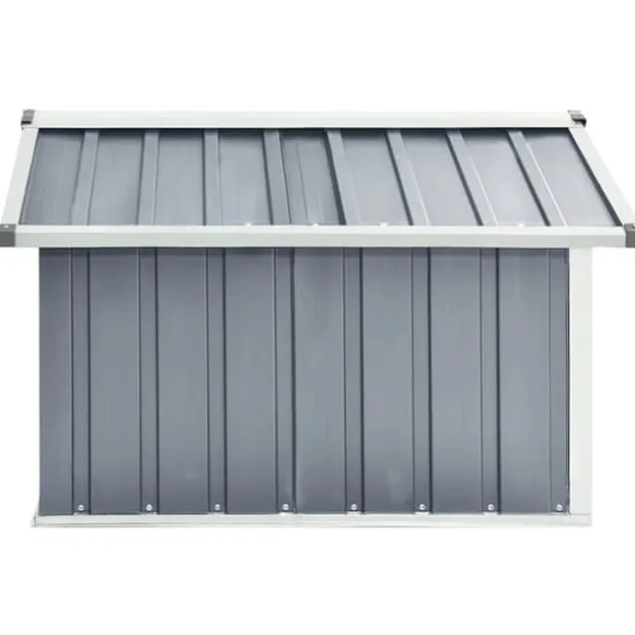 vidaXL garage til robotplæneklipper 92x97x63 cm galvaniseret stål grå - Skure & Redskabsskure