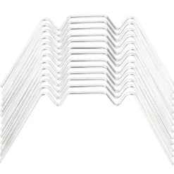 vidaXL glasclips/flueben til drivhus 50 stk. W-type galvaniseret stål