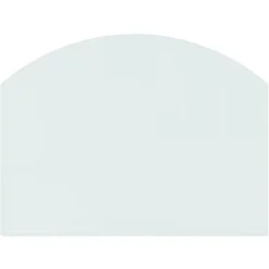 vidaXL glasplade til pejs 80x60 cm - Glas