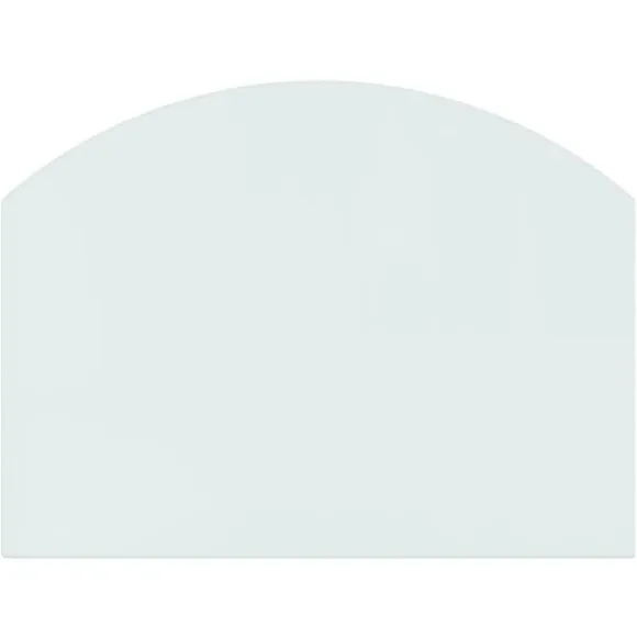 vidaXL glasplade til pejs 80x60 cm - Glas