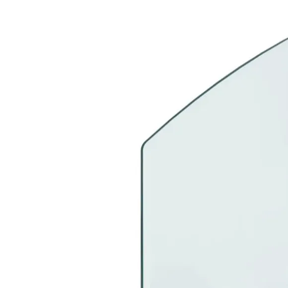 vidaXL glasplade til pejs 80x60 cm - Glas