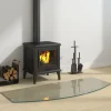 vidaXL glasplade til pejs 120x50 cm - Glas