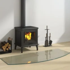 vidaXL glasplade til pejs 120x50 cm - Glas
