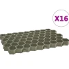 vidaXL græsgitter 16 stk. 60x40x3 cm plastik grøn