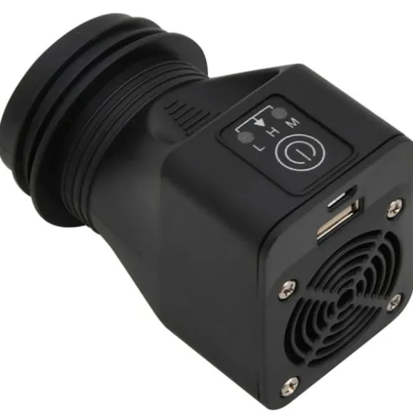 vidaXL grydekomfur m. USB-ventilator 35,5x26x28 cm rustfrit stål sølv - Ildsteder