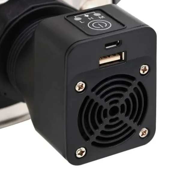 vidaXL grydekomfur m. USB-ventilator 35,5x26x28 cm rustfrit stål sølv - Ildsteder