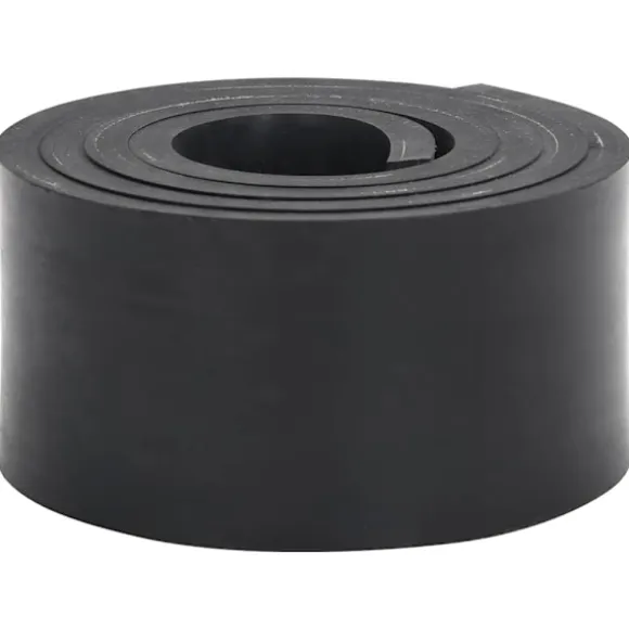 vidaXL gummikant til sneplov 200x10x1 cm sort