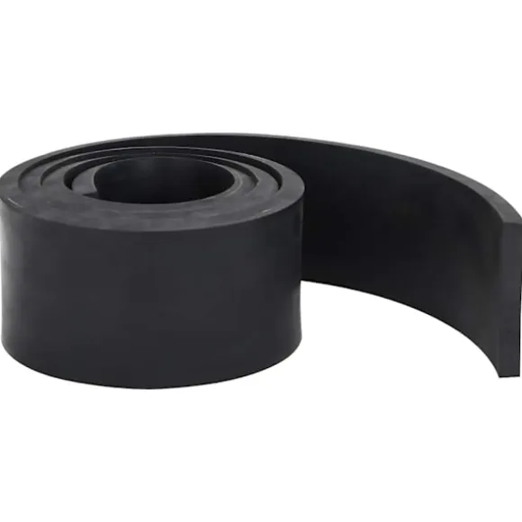 vidaXL gummikant til sneplov 200x10x1 cm sort