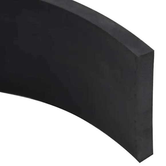vidaXL gummikant til sneplov 200x10x1 cm sort