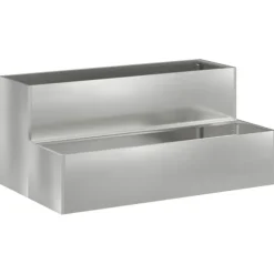 vidaXL Have Blomsterkrukke Sølv 100 x 60 x 45 cm Galvaniseret stål